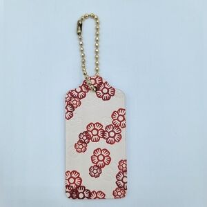 Coach Hangtag Tea Rose New Chalk Red